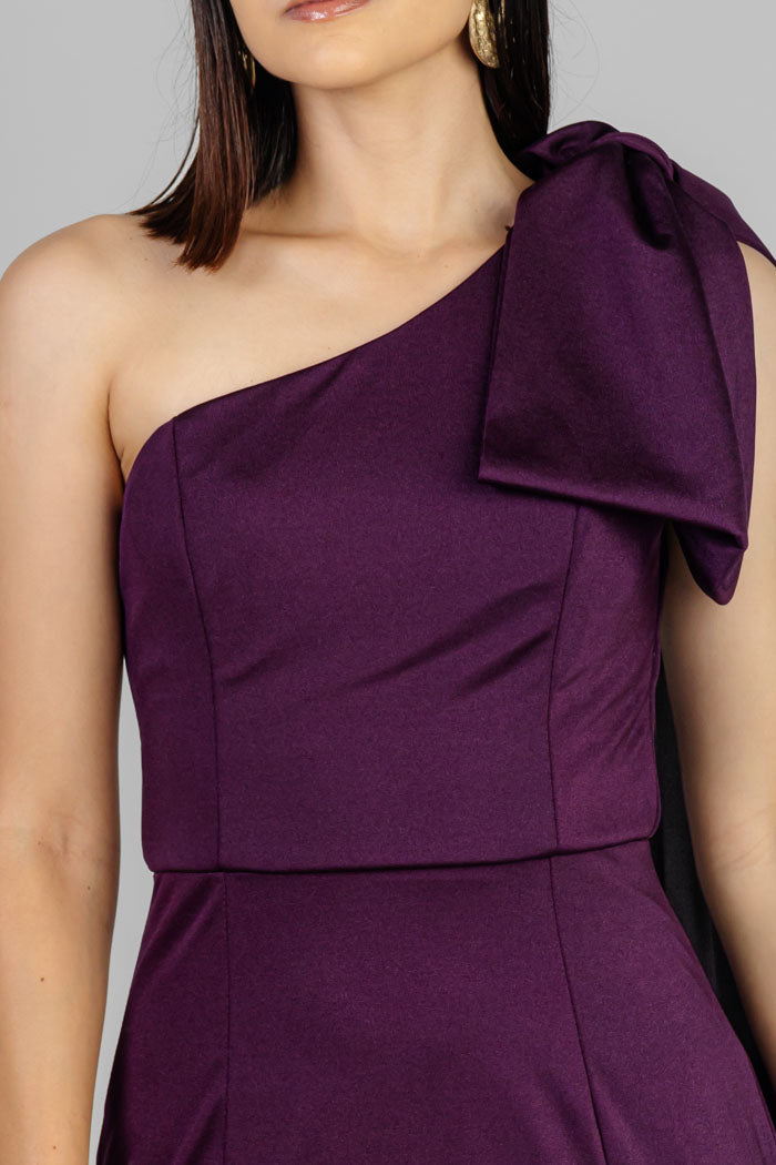VESTIDO LARGO MORADO