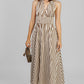 VESTIDO MIDI RAYAS ESCOTE