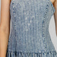 VESTIDO MIDI A RAYAS
