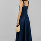 VESTIDO DENIM MIDI BOTONES