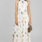 VESTIDO MIDI ESTAMPADO CONCHAS