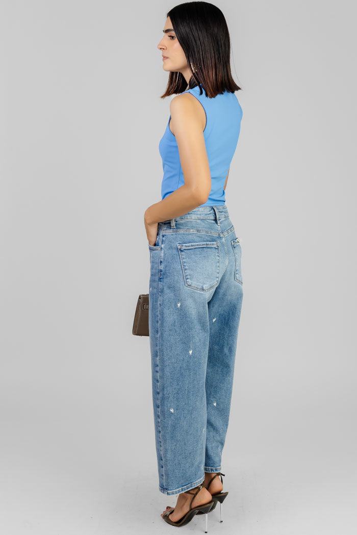 BLUSA BÁSICA CUELLO CUADRADO