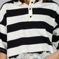 BLUSA POLO RAYAS ENCAJE
