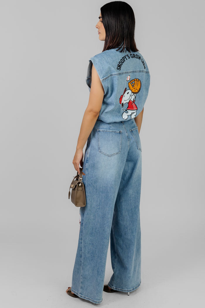 CONJUNTO DENIM CARTOON