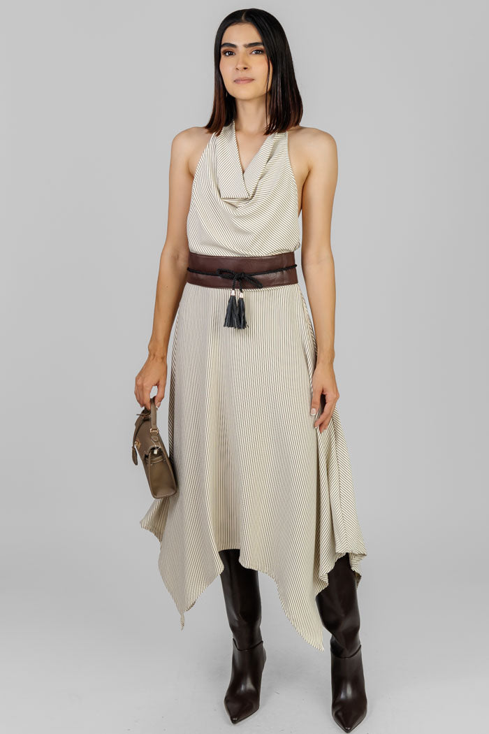 CONJUNTO MIDI ASIMÉTRICO HALTER