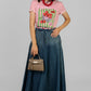 FALDA LARGA EN DENIM