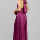 VESTIDO LARGO PLISADO ESCOTE