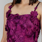 VESTIDO MIDI FLORAL MAGENTA