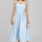VESTIDO CELESTE ESTILO CORSET