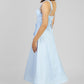 VESTIDO CELESTE ESTILO CORSET
