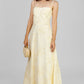 VESTIDO MIDI ESTAMPADO CREMA