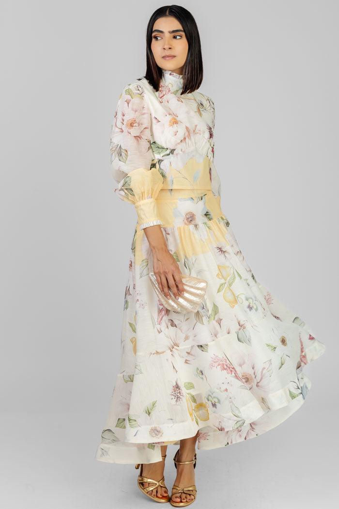 CONJUNTO FLORAL ELEGANTE MIDI