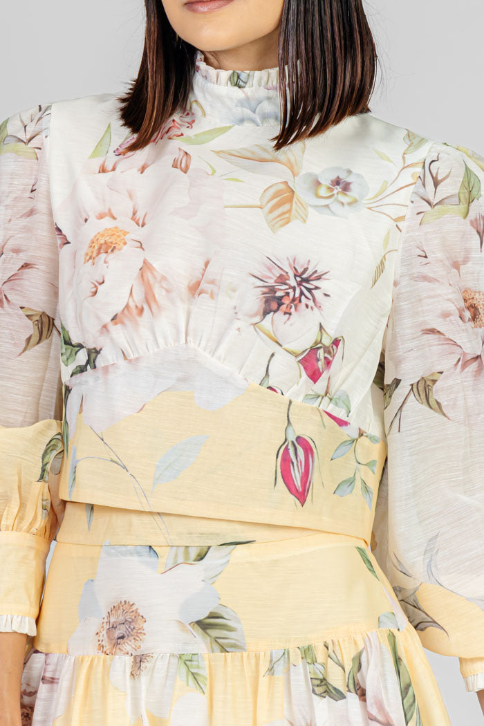 CONJUNTO FLORAL ELEGANTE MIDI