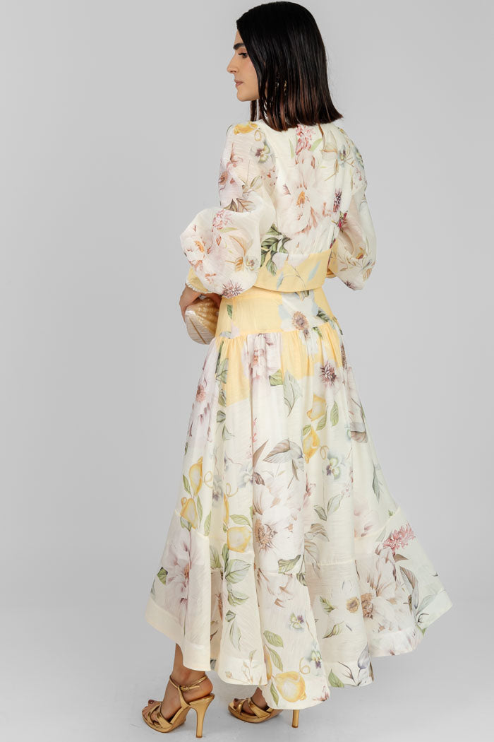CONJUNTO FLORAL ELEGANTE MIDI