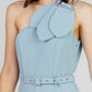 VESTIDO MIDI ASIMÉTRICO AZUL