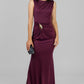 VESTIDO LARGO ELEGANTE VINO