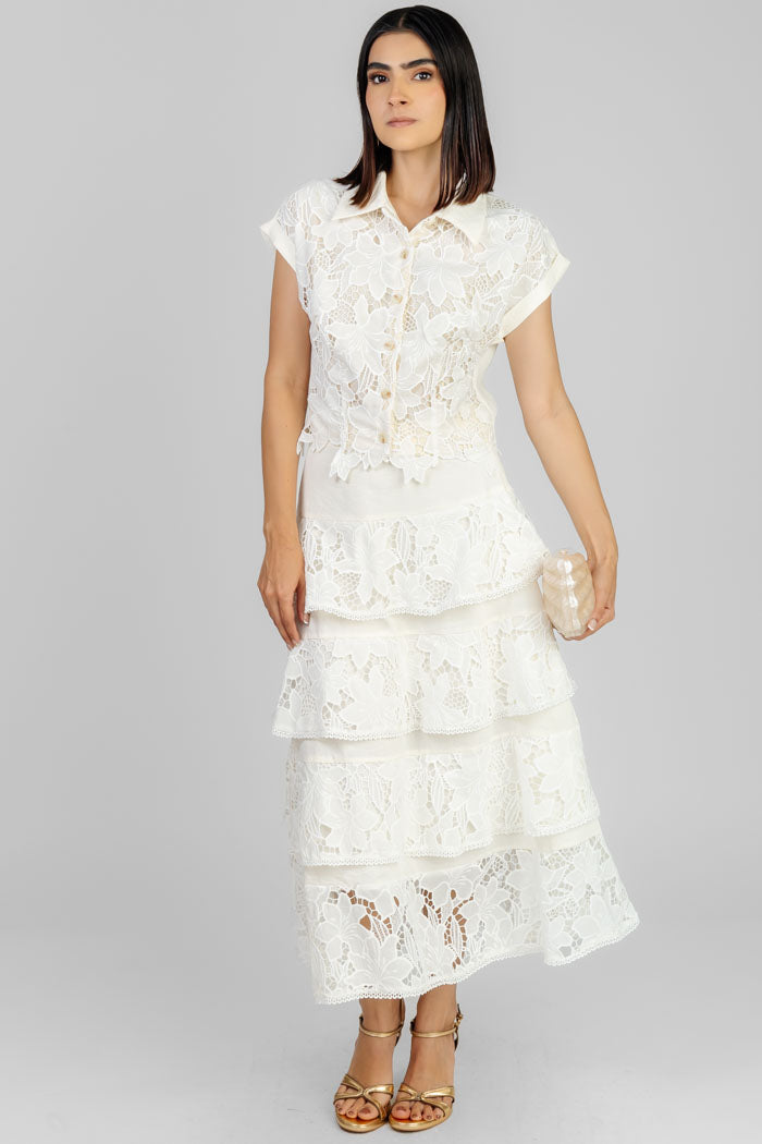 CONJUNTO BLANCO EN ENCAJE