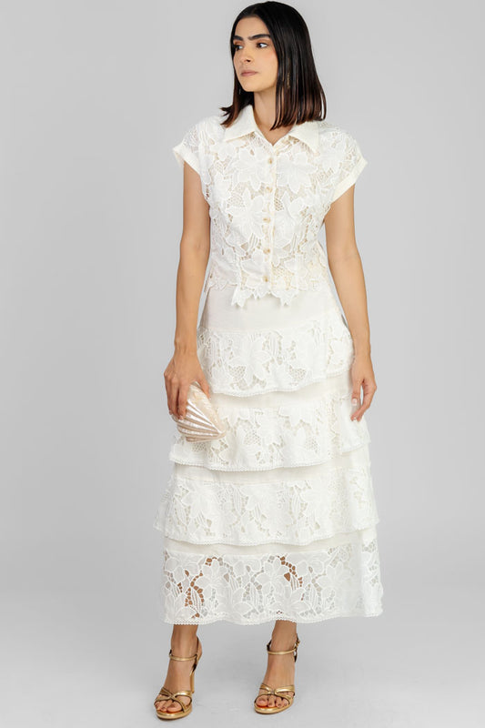 CONJUNTO BLANCO EN ENCAJE