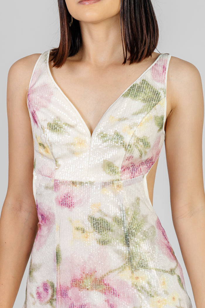 VESTIDO LARGO FLOREADO