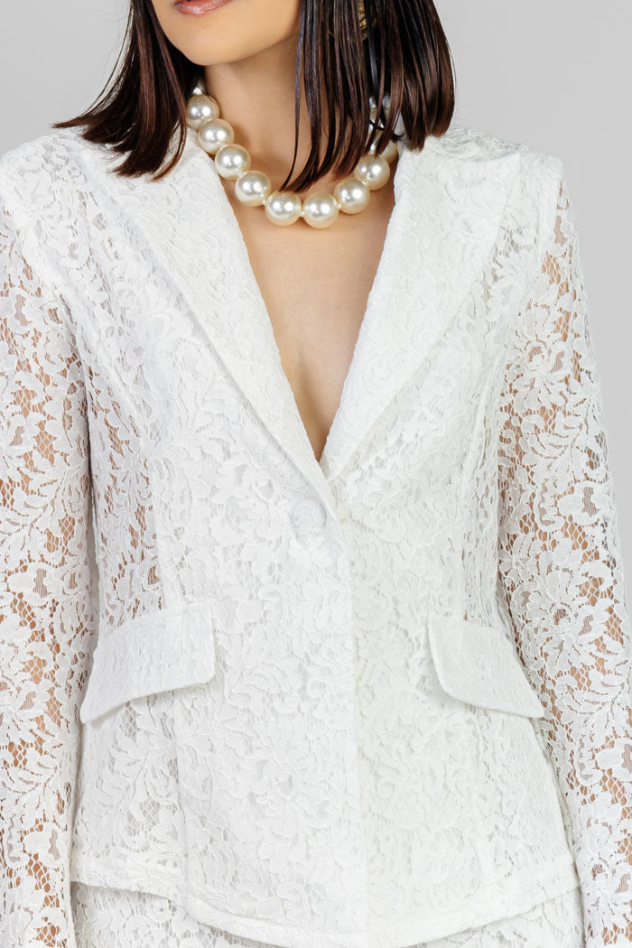 CONJUNTO DE ENCAJE BLANCO