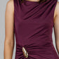 VESTIDO LARGO ELEGANTE VINO