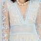 VESTIDO CORTO EN ENCAJE