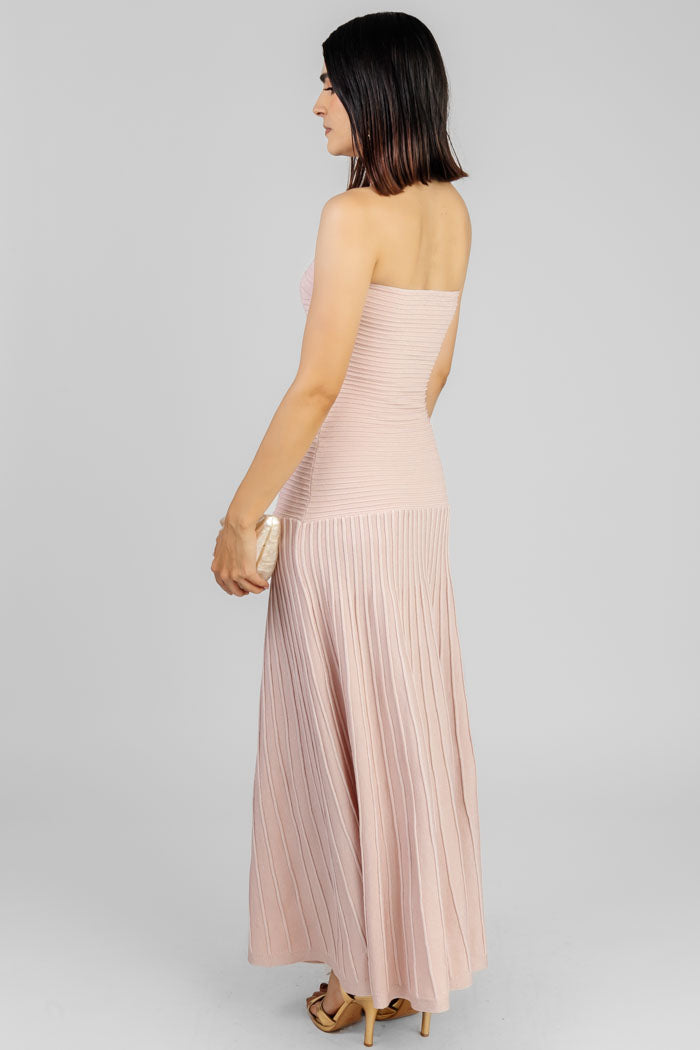 VESTIDO MIDI ACANALADO