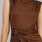 VESTIDO HEBILLA DORADA