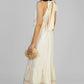 VESTIDO MIDI HALTER CRU