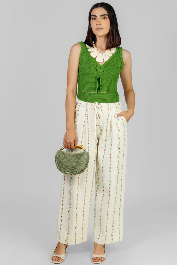 BLUSA TEJIDA VERDE ESMERALDA