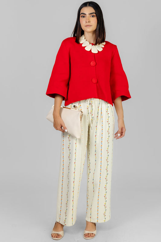 SUETER ROJO DE BOTONES