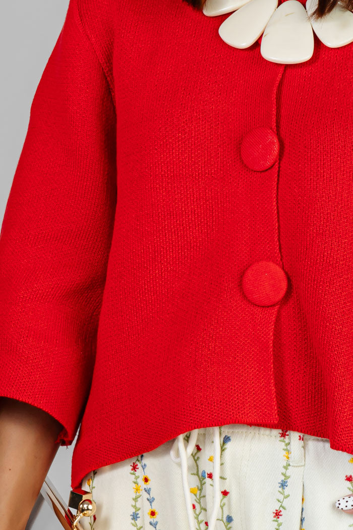 SUETER ROJO DE BOTONES