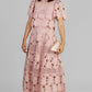 VESTIDO MIDI ROSA GUIPUR