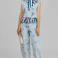 CONJUNTO DENIM CON VOLANTES