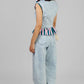 CONJUNTO DENIM CON VOLANTES