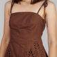 CONJUNTO MARRÓN CALADO