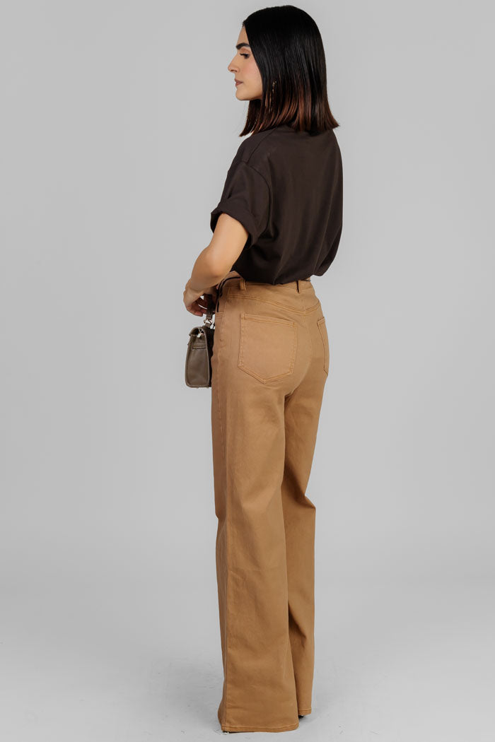PANTALON TIPO PALAZZO CAFE