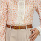 BLUSA ENCAJE FLOREADA ELEGANTE