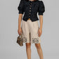 BLUSA NEGRA TEXTURIZADA ELEGANTE