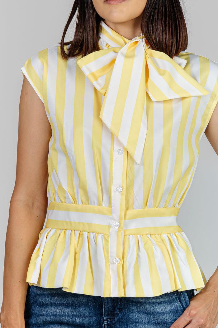 BLUSA PEPLUM RAYAS