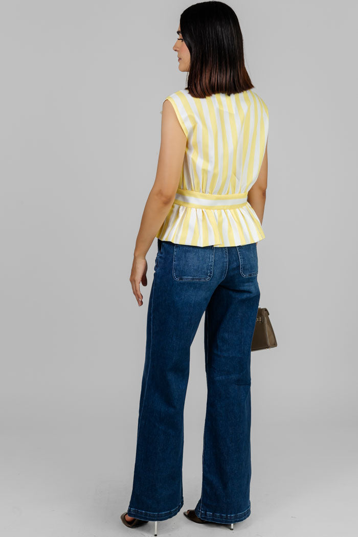 BLUSA PEPLUM RAYAS