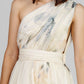 VESTIDO LARGO FLOREADO ASIMÉTRICO
