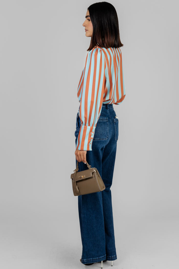 BLUSA A RAYAS VIBRANTES