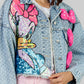 CHAQUETA DENIM ESTAMPADA LENTEJUELAS