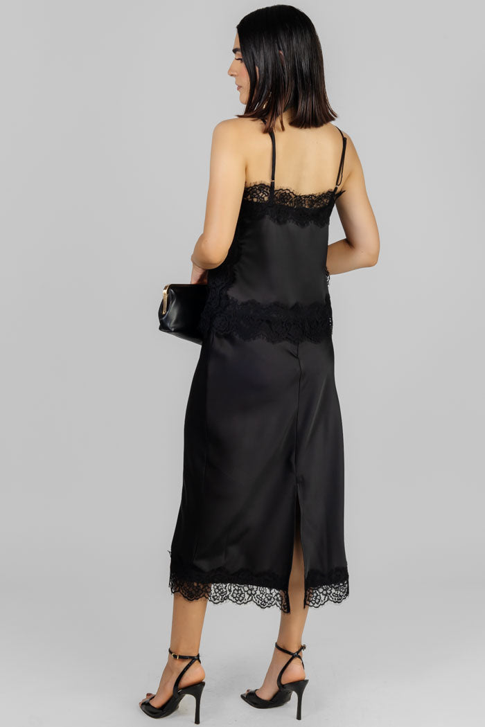CONJUNTO SATÍN CON ENCAJE