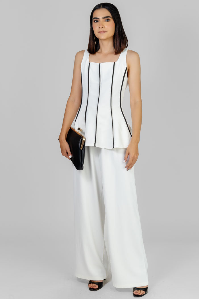 CONJUNTO BLANCO CON VIVOS