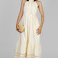 VESTIDO MIDI HALTER CRU