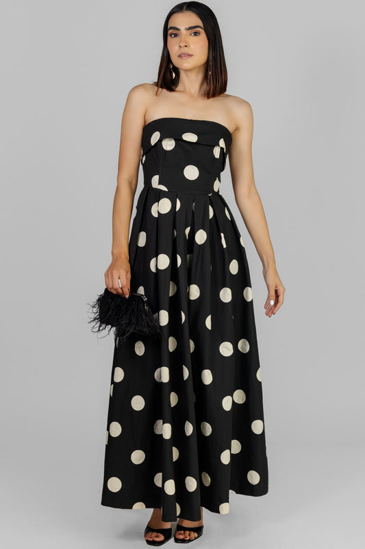 VESTIDO MAXI LUNARES