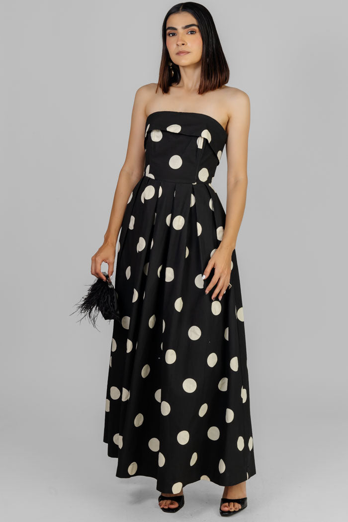 VESTIDO MAXI LUNARES