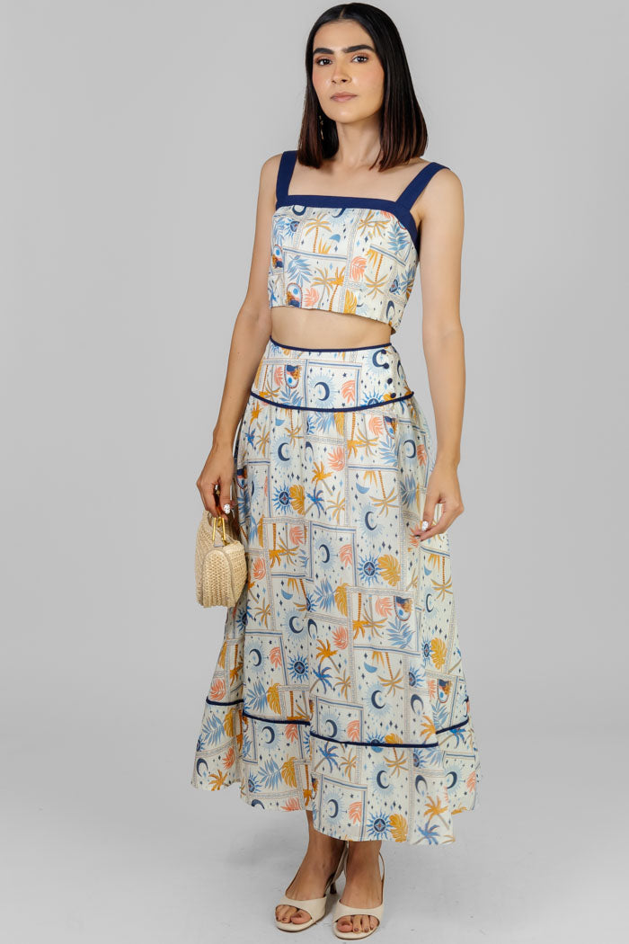 CONJUNTO ESTAMPADO DE DOS PIEZAS